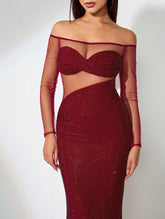 Wine Red Dress FR2721